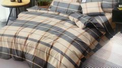 4pcs Bedding Sets Comforter Set Bedding Duvet(1pc Duvet&1pcs Bed sheet&2pcs Pillow covers Gray 6*6