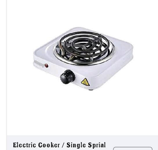 Generic Single Coiled Burner - Electric Hot Plate Can Be Used for Cooking Outdoors or in the Office It has a Power Indicator, and a Light Slim Space Saving Design.