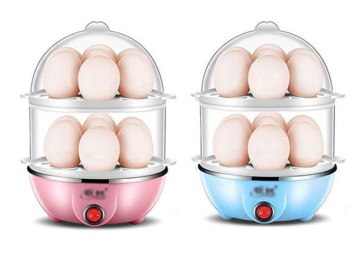 Generic Egg Boiler ( 14 Eggs ) , Electronic Egg Steamer Safe automatic power turn-off and over-temperature protection functions Boiled eggs can be kept fresh, soft and nutritious through boiling