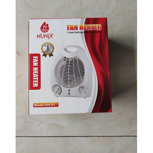 Nunix Fan Room Heater With Cool / Warm / Hot Wind For Selection suitable for any weather condition Power indicator light Adjustable room  thermostat Thermal automatic cut-out  overheat protection