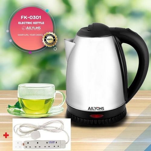 AILYONS Electric Kettle COMES  With A Free 4-Way Extension Cable.AS A GIFT