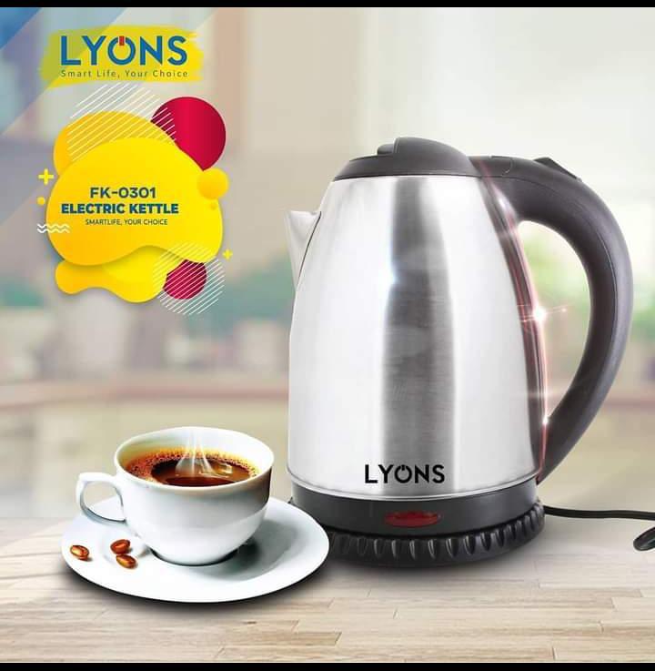 AILYONS Electric Kettle COMES  With A Free 4-Way Extension Cable.AS A GIFT