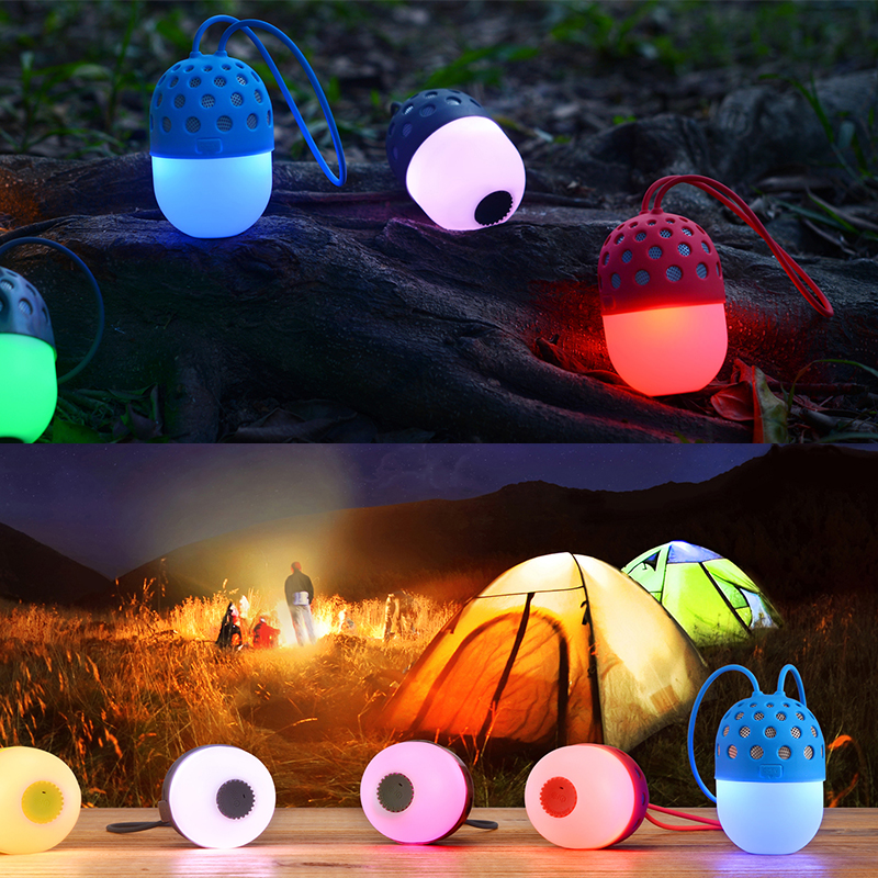 Portable Firefly LED Speaker Wireless  Bluetooth  Stereo Music  for Phone Computer Hands-free Calls
