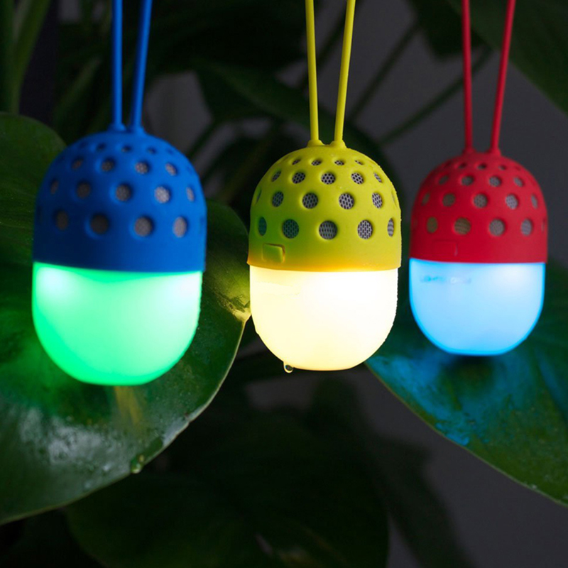 Portable Firefly LED Speaker Wireless  Bluetooth  Stereo Music  for Phone Computer Hands-free Calls