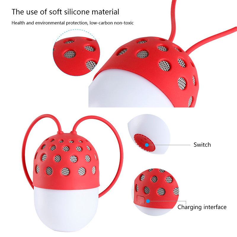 Portable Firefly LED Speaker Wireless  Bluetooth  Stereo Music  for Phone Computer Hands-free Calls