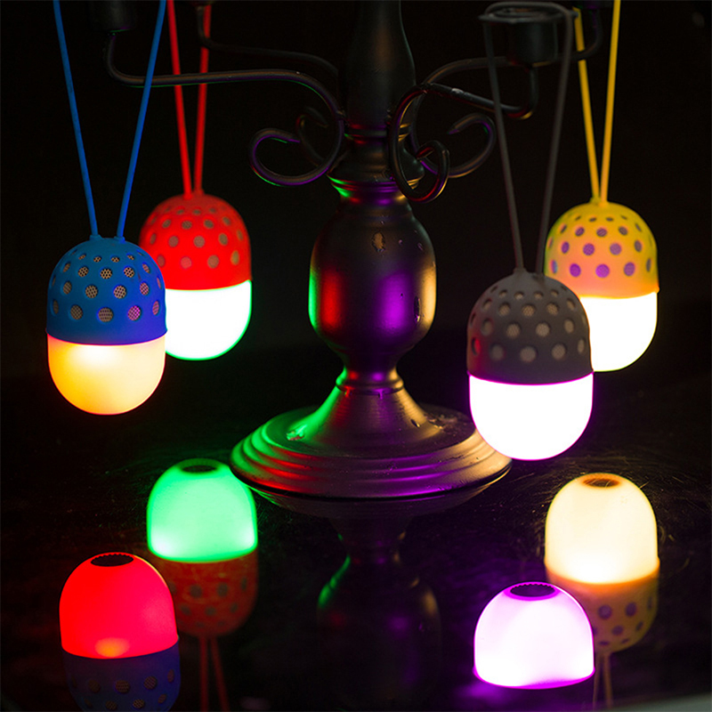 Portable Firefly LED Speaker Wireless  Bluetooth  Stereo Music  for Phone Computer Hands-free Calls