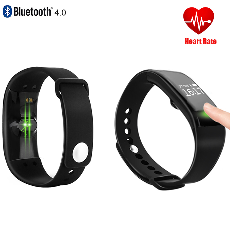 Bluetooth Smartwatch Heart Rate Smart  Wristband Bracelet Activity Tracker Fitness for IOS Android