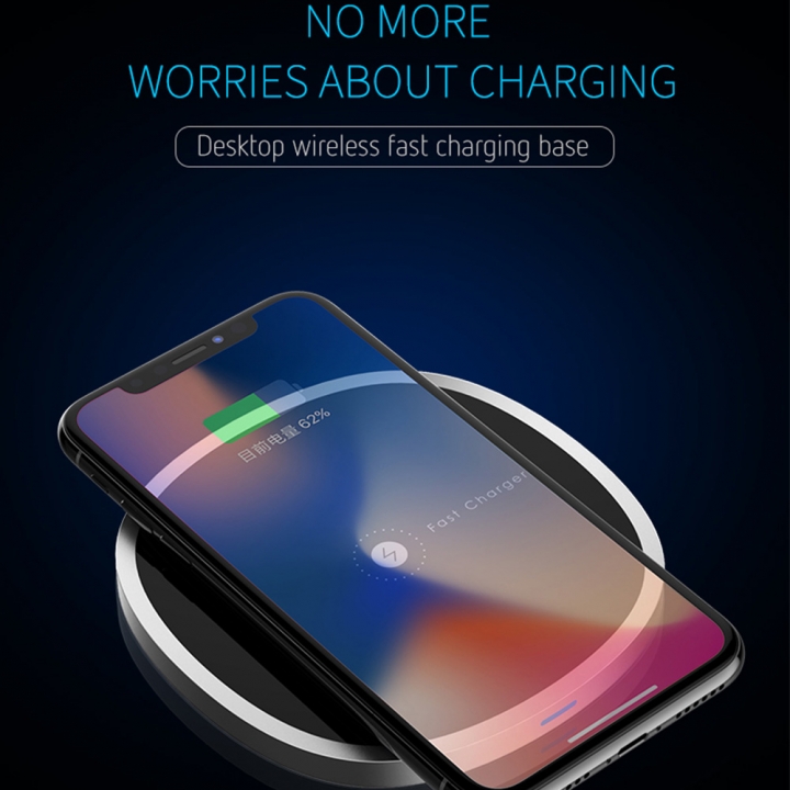 Wireless Charger Qi Certified Wireless Charging Pad, 7.5W for iPhone X 8 8Plus