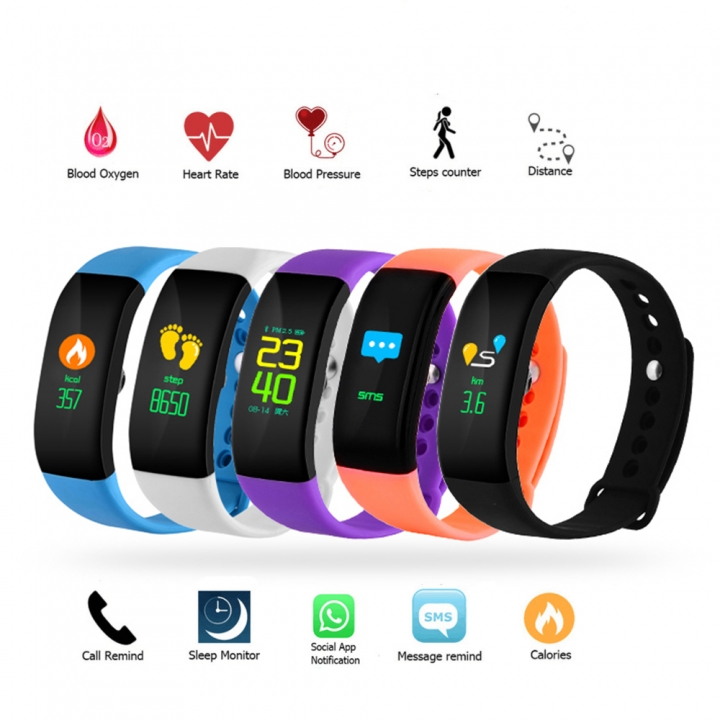 Bluetooth Smart Wristbands Smart watch Heart Rate Monitor Fitness Tracker Sports Bracelet