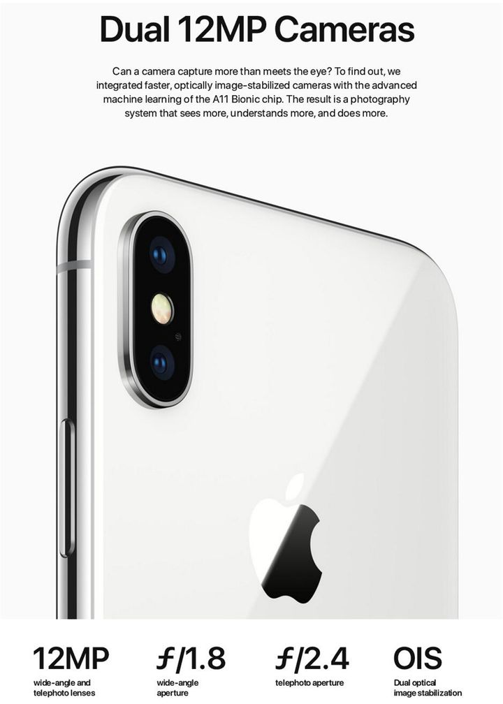 Refurbished iPhone X 256GB/64GB + 3GB/ 12MP+7MP 5.8 inch Smartphone A11 Bionic processor 2G/3G/4G/LTE single standard SIM iPhone first generation full screen