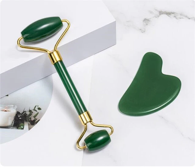 Jade Roller Gua Sha Scraping Massage Tools For Facial Skin