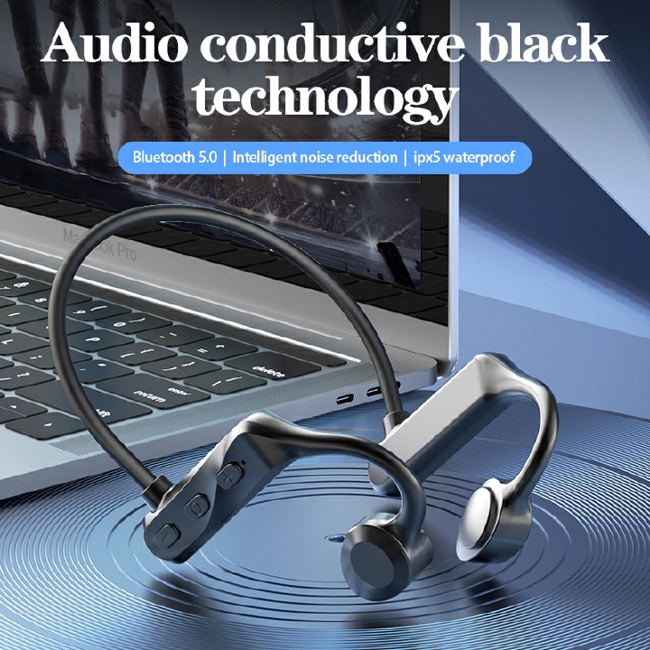 Lune Goose Bone Conduction Headphones Health Wireless Bluetooth Earphones Lightweight Sports Earphones Hifi Stereo Headset With Microphone High Battery Long Endurance Not In Ear Easy Painless