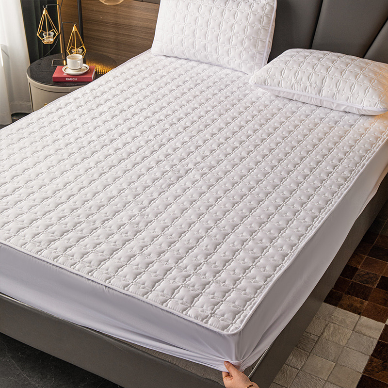 Water Proof Mattress Protector Good Quality and Soft Mattress Protector Topper Mattress Protector Waterproof Fitted Sheet Soft Quilted Fitted Breathable Waterproof Mattress Pad Cover Bed Sheet