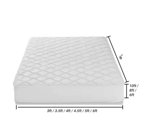 ViVo  Mattress High Density Plian Home Living Bed Room Soft and long-lasting  Mattress Comfy and Health Mattress  from Factory Directly Grey