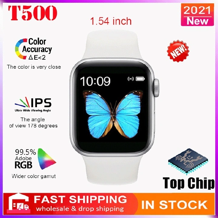 [LANGTOU] New SW T500 Smartwatch Men's & Women's Series 7 Bluetooth Calling Blood Pressure Monitoring Clock Smartwatch Applicable