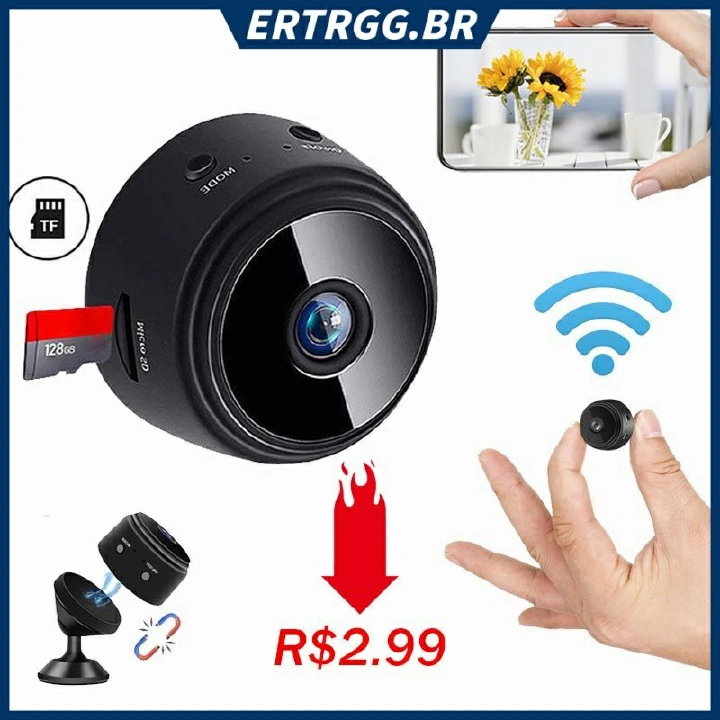 1080P HD A9 Camera CCTV Camera WiFi Connect to Mobile Mini Wireless Compact Model for Security