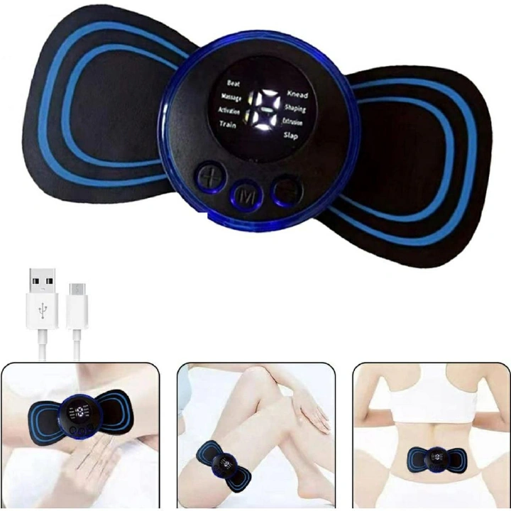 Mini portable electric cervical massager EMS to relieve body neck pain
