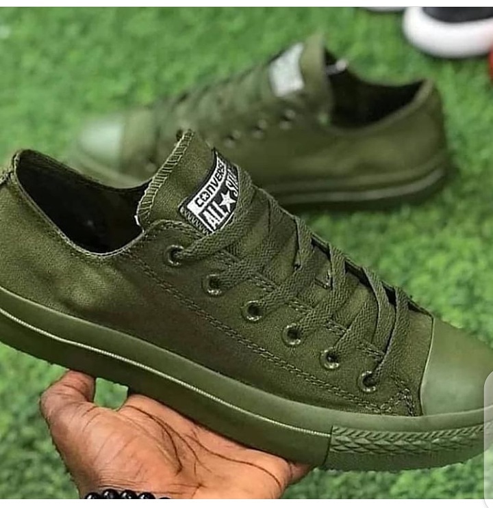 unisex all star converse rubber shoes -jungle green