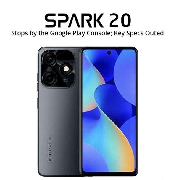 New Arrival Tecno Spark 20 Smartphone 128GB ROM 8(4+4)GB RAM 6.6" 50MP+8MP HDR Camera 18W Fast-charging Fingerprint Unlock Smart phone up to 1TB ROM