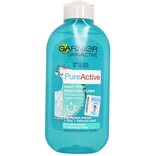 Garnier Pure Active Daily Pore Reducing Toner Oily To Combination Skin 200ml Face Toner Garnier Skin Care Beauty Skin Naturals Toners and Astringents Skin Care