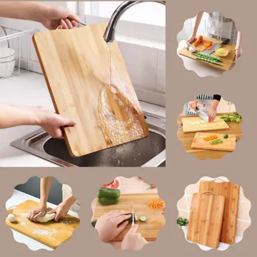 Bamboo Chopping Board Cutting Board 22 x 32 Cm