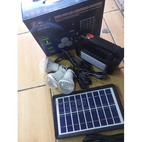 Light Solar Lighting System With 3 Bulbs And Panel