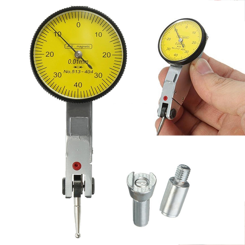 US Dial Gauge Test Indicator Precision Metric with Dovetail Rails 0-40-0 0.01mm