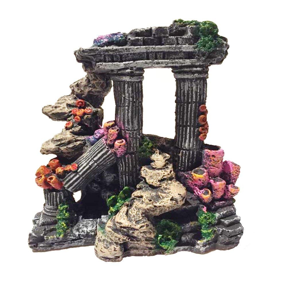 Resin Roman Column Aquarium Decorations Multicolor Normal 724038