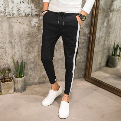 side stripe slim joggers