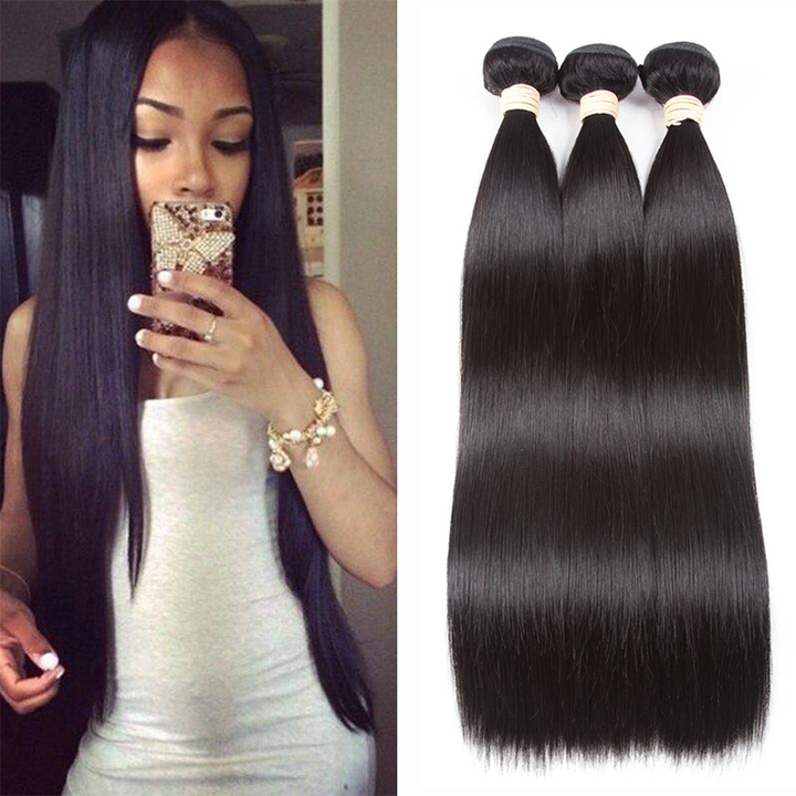 Straight Bundles Indian Hair Weave Human Hair Hair Extension