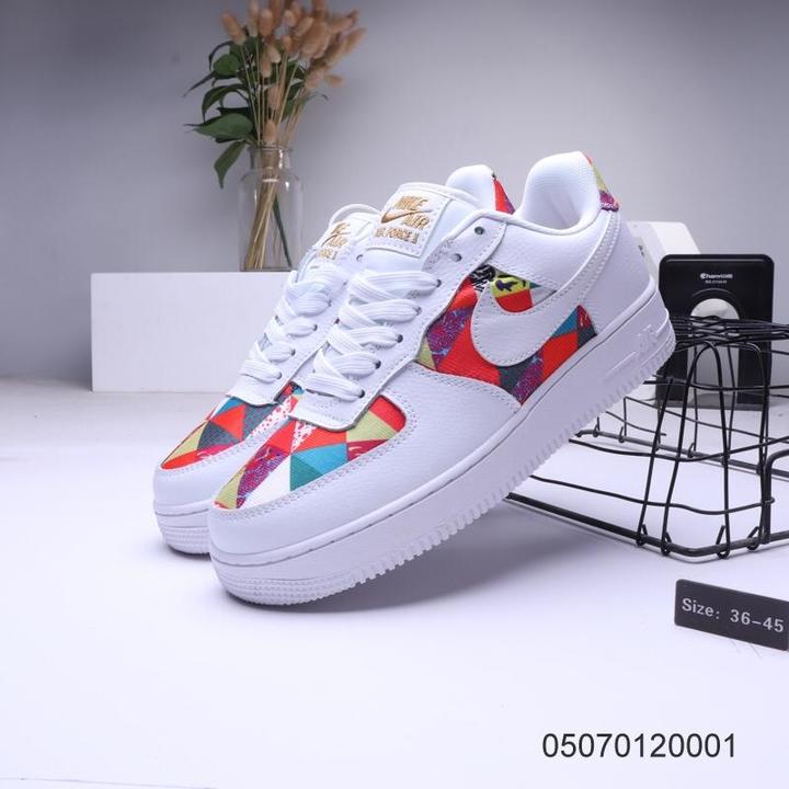 Nike Air Force 1 2019 Latest Rainbow Paradise Embroidery Mix 01 39