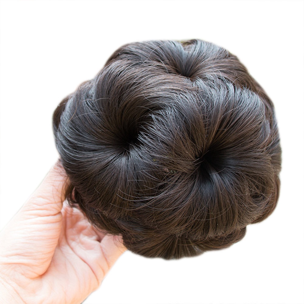 Pretty Woman Girl Ponytail Holder Hairpiece Wig Hair Ring Bun
