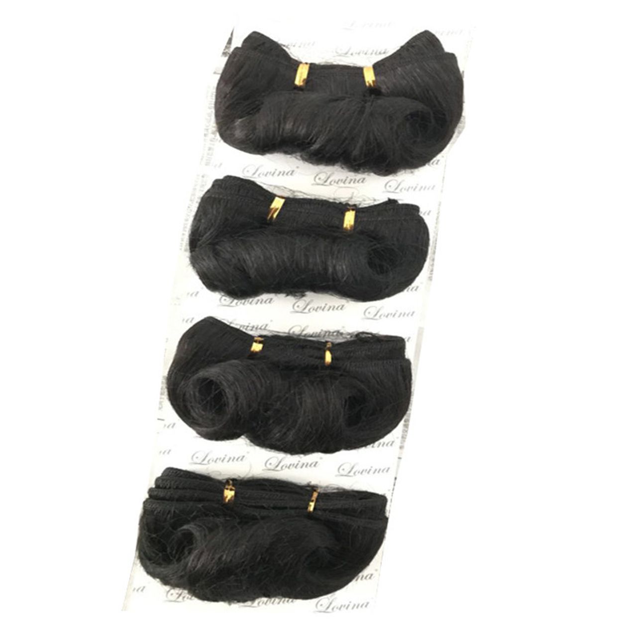 Afro Curly 6 Inch Brazilian Hair Weave Bundles Curly Wave 100