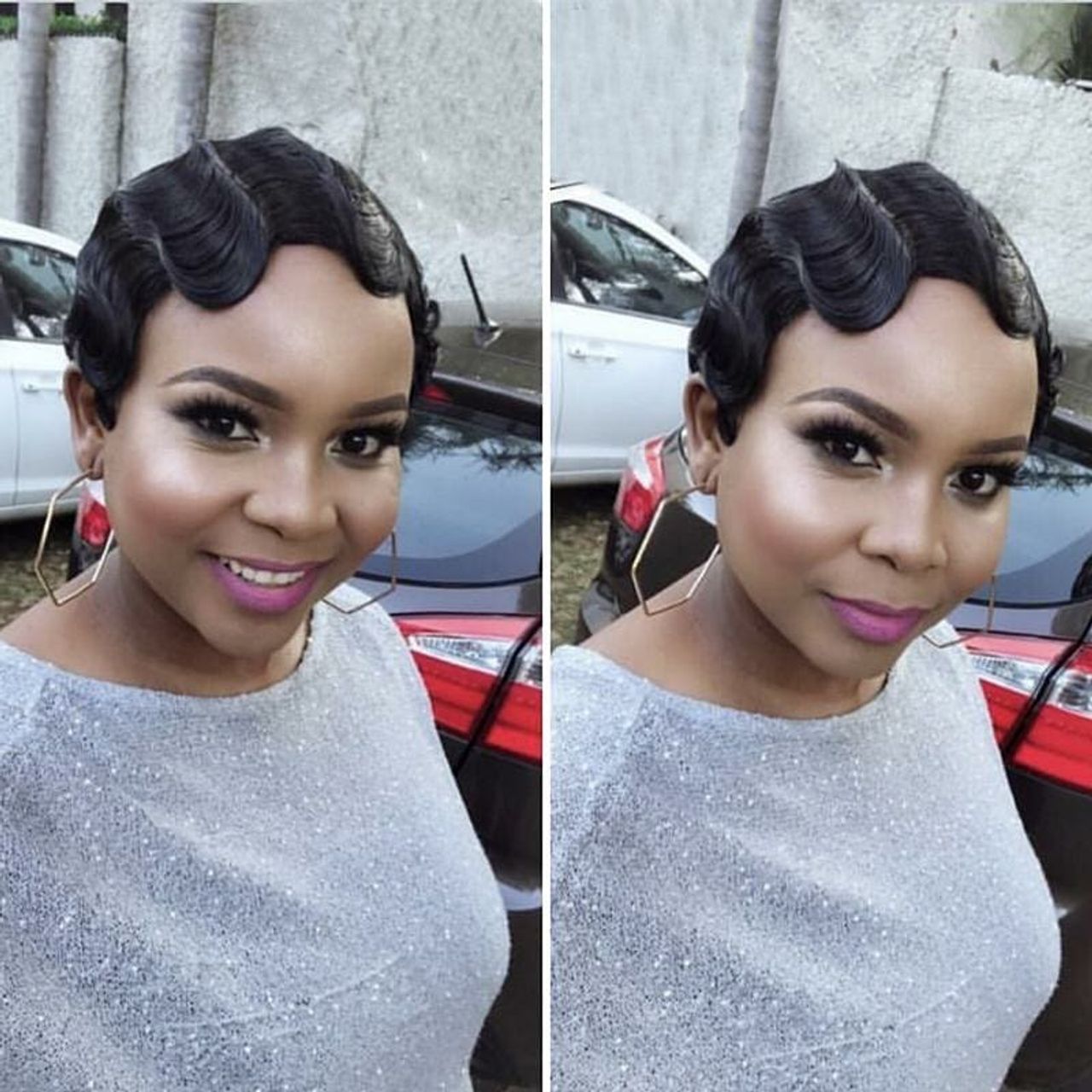 Short Lace Human Hair Wigs For Women Brazilian Finger Wave Wig