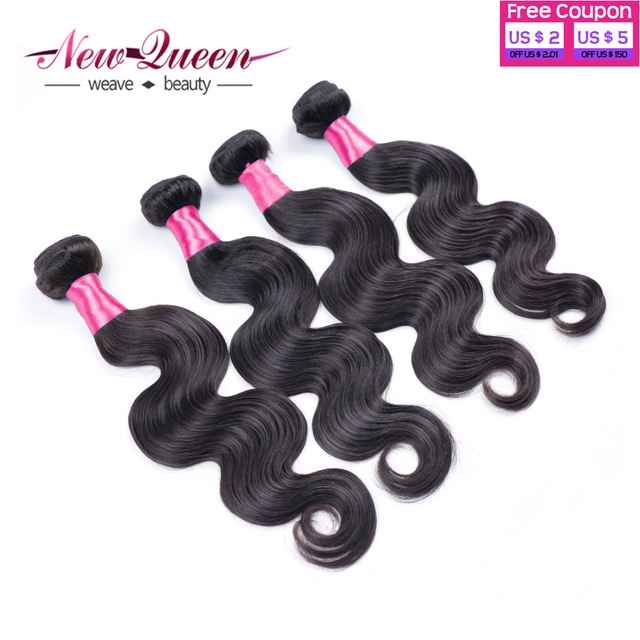 8a Brazilian Virgin Hair Body Wave 4pcs Queen Weave Beauty