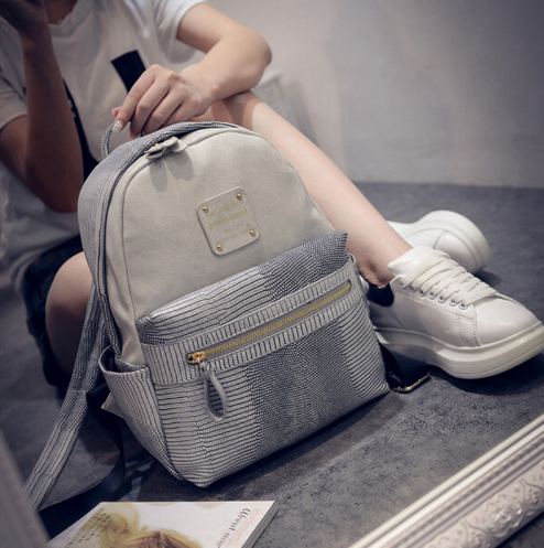 grey backpack women's