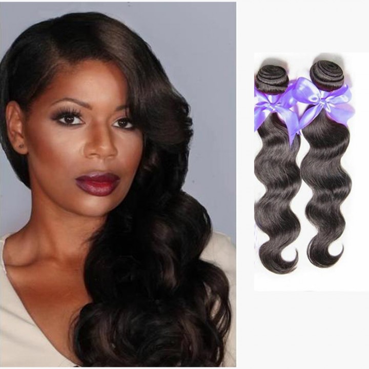 2 Bundles Pieces Malaysian Body Wave Human Hair 1b 6 8inch 130019