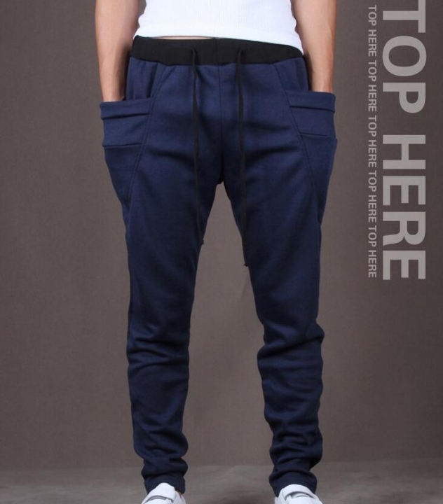 dark blue jogger pants