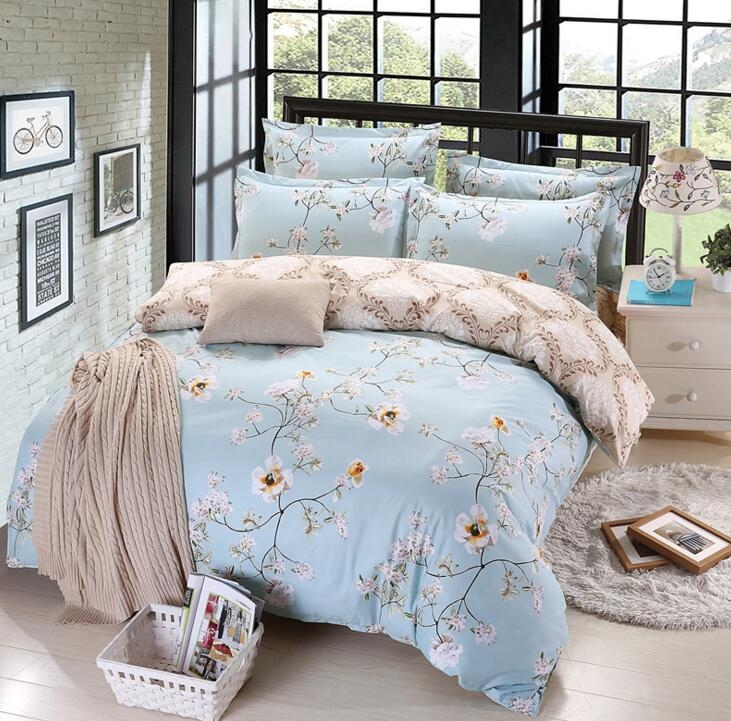 Classic Bedding Set Flower Bed Linens 3 4pcs Duvet Cover 200 X 230 Cm Bed Sheets 1 Pcs Pillowcase 2 48 74 King Size Duvet Cover 220