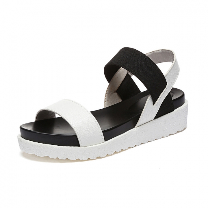 black open toe flat shoes