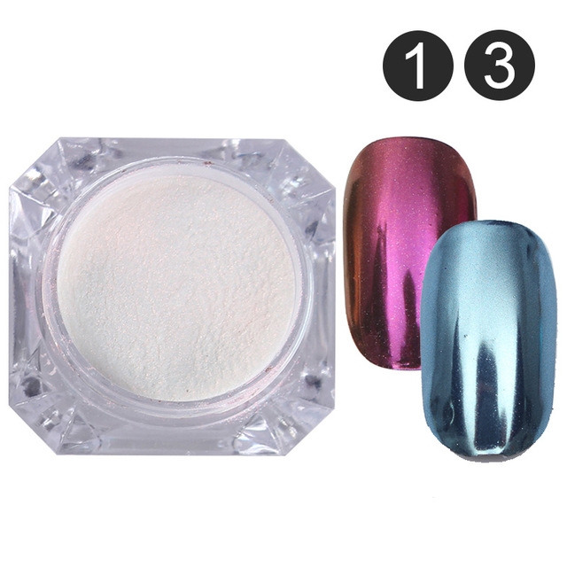 Item specifics: Seller SKU:Nail: Brand: Mirror Nail Glitter Pigment Powder 1g Gold Blue Purple Dust Manicure Nail Art Glitter Chrome