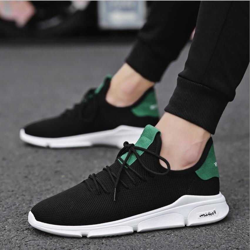 Mens Running Pattern Shoes Fashion Breathable Sneakers Mesh Soft Sole Casual Athletic Lightweight