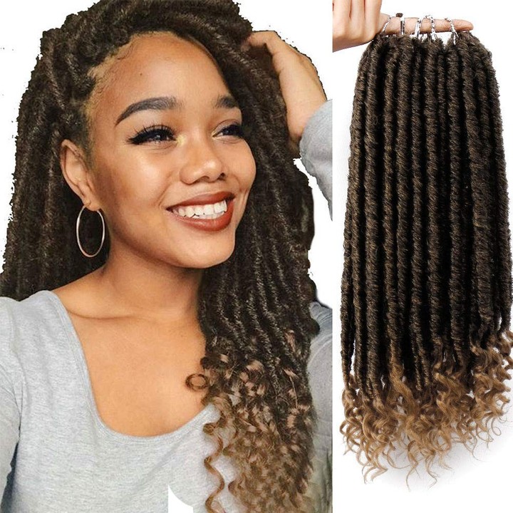 16 Inch Faux Loc Crochet Braids Soft Natural Synthetic Hair Extension 24 Stands Pack T1b 27 5pcs Lot