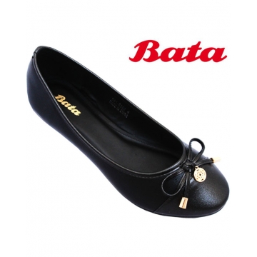 BATA Bow Detail Ballerina Shoes - Maroon 4