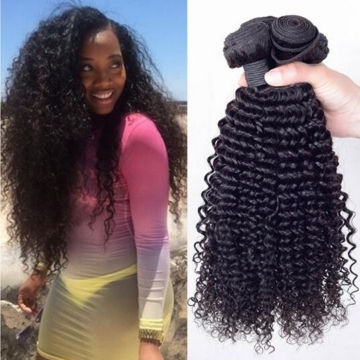 4 Bundles 7a Mongolian Kinky Curly Hair Weave Human Hair Style