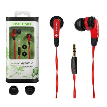 In Ear Earphone Earbuds for iPhone / Huawei / INFINIX / Other Mobile Phone Headset black&red