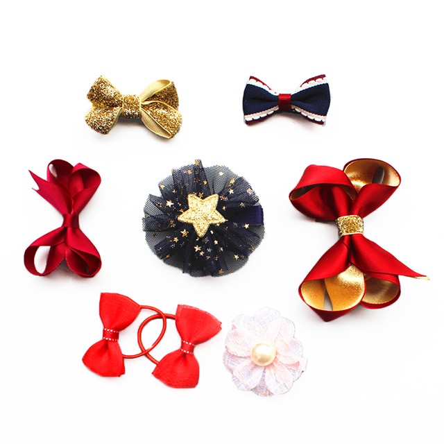 8 Pcs Unyee Baby Toddler Girl Hair Accessories Gift Set Hair Clips