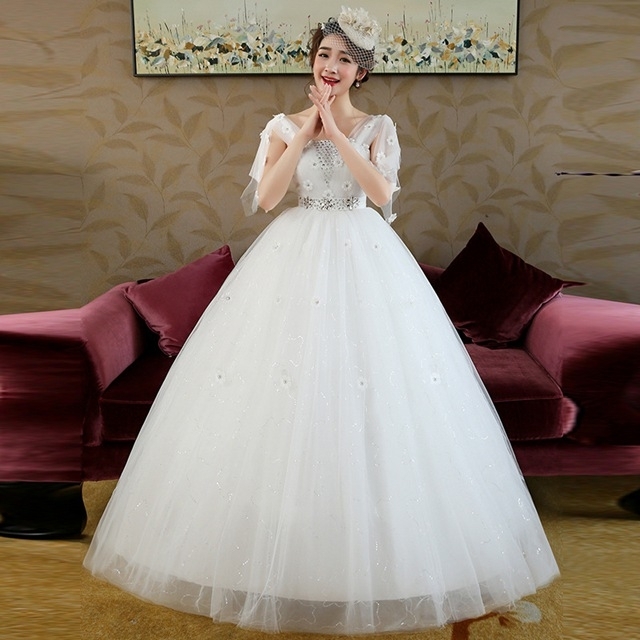 2017 New High Waist Size Pregnant Qi Fat Bride Wedding Photo