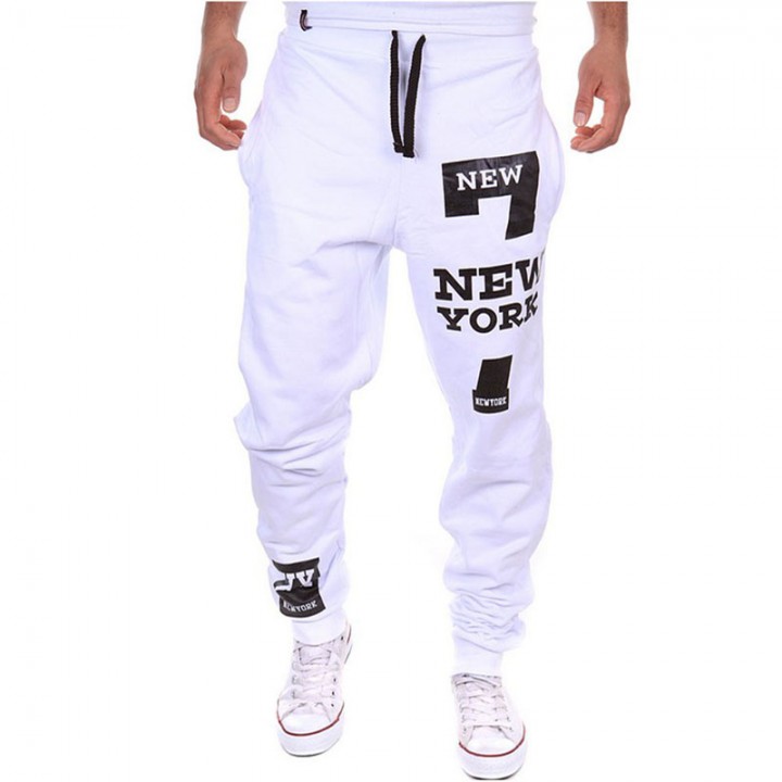 white baggy sweatpants