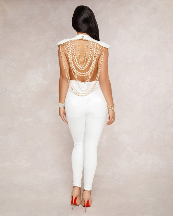 pearl back jumpsuit